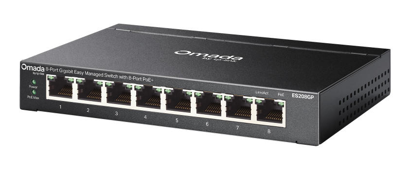 TP-LINK easy managed switch ES208GP, 8x Gigabit θύρες, PoE+, V1.0 - Image 4