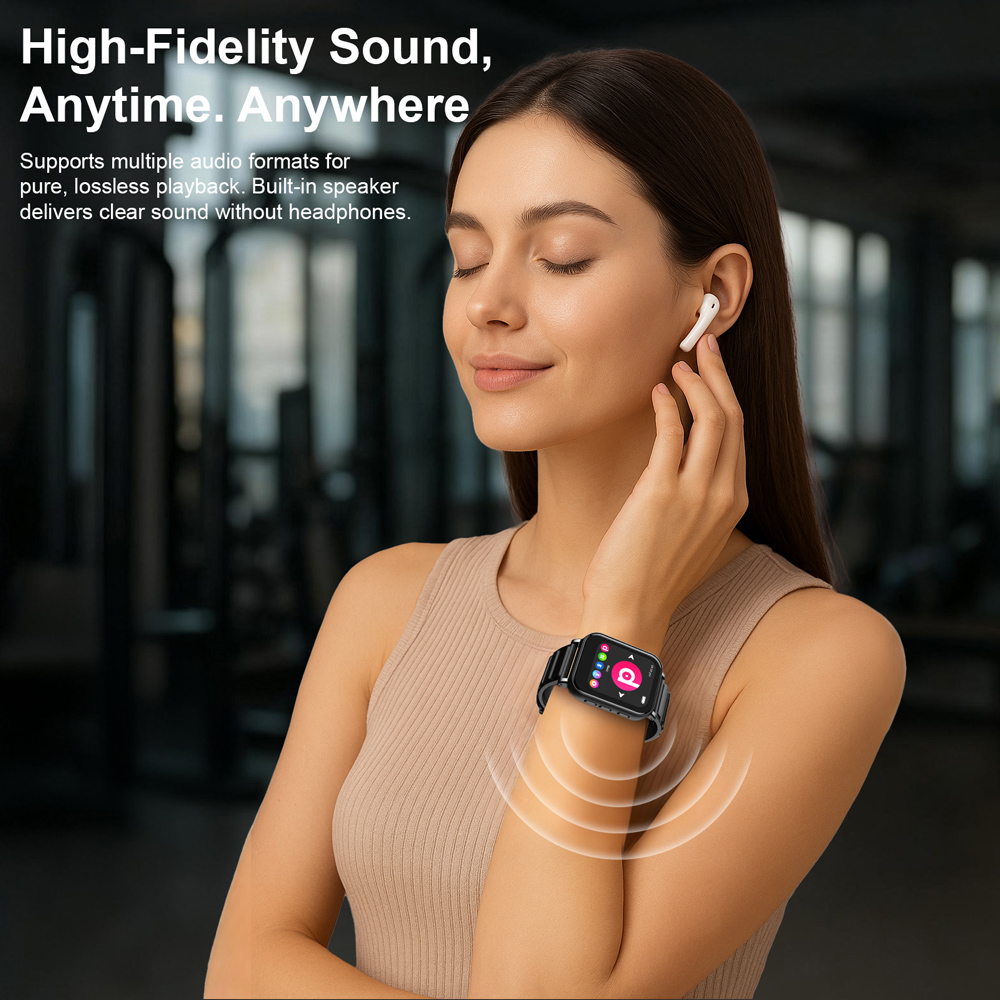 RUIZU MP3 player M8, 1.54", 32GB, Bluetooth, ελληνικό μενού, μαύρο - Image 2