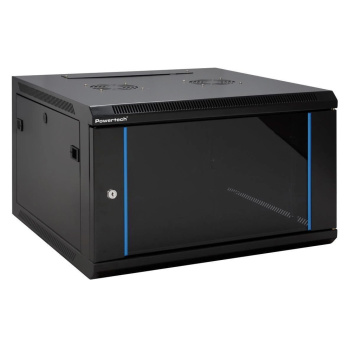 POWERTECH επιτοίχια καμπίνα rack 19″ NETW-0037, 600 x 450 x 370mm, 6U