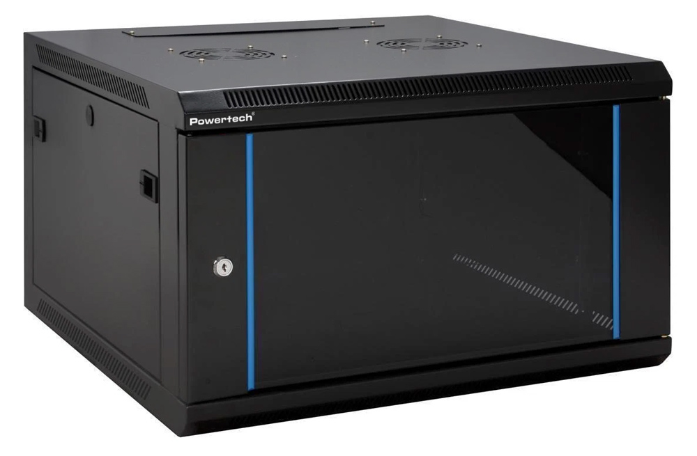 POWERTECH επιτοίχια καμπίνα rack 19" NETW-0037, 600 x 450 x 370mm, 6U