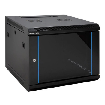 POWERTECH επιτοίχια καμπίνα rack 19″ NETW-0038, 600 x 450 x 500mm, 9U