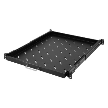 POWERTECH πτυσσόμενο ράφι για rack 19″ NETW-0041, βάθος 570mm, μαύρο