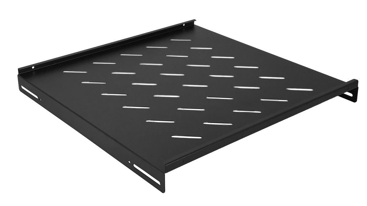 POWERTECH σταθερό ράφι για rack 19" NETW-0043, βάθος 475mm, μαύρο - Image 2