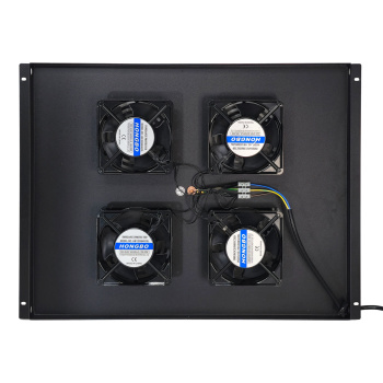 POWERTECH cooling fan για rack NETW-0044, 4x fans με μεταλλικό tray, 1.5m καλώδιο schuko, 54.5x41cm