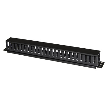 POWERTECH cable management NETW-0048 για rack 19″/1U, πλαστικό, μαύρο