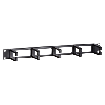 POWERTECH cable management NETW-0049 για rack 19″/1U, 5x γάντζοι, μαύρο