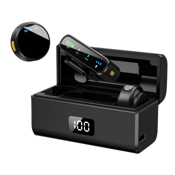 UPTECH ασύρματα μικρόφωνα UPW-M9MAX με θήκη φόρτισης, USB-C, 2.4GHz, μαύρο