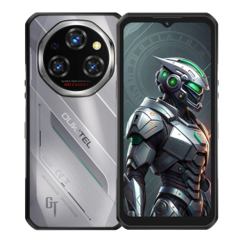 OUKITEL smartphone WP62, 6.6″, 12/512GB, 5G, 11000mAh, IP68/IP69K/MIL-STD-810H, ασημί