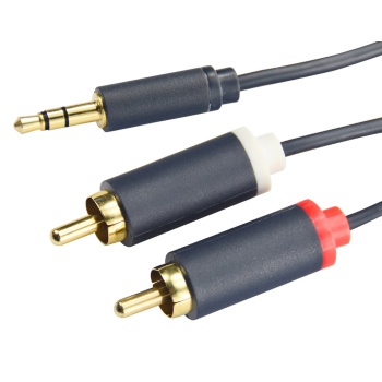 CABLETIME καλώδιο ήχου 3.5mm σε 2x RCA CT-AV303-H12G, 15m, μπλε