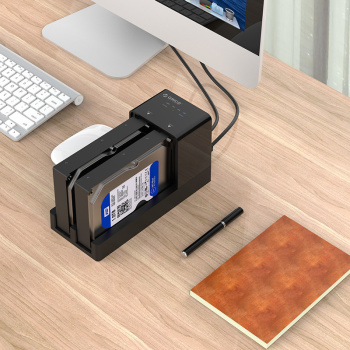 ORICO docking station για 2.5″ ή 3.5″ SATA HDD/SSD 6528US3-C, 2 θέσεων, 5Gbps, clone function, μαύρο