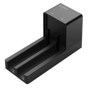ORICO docking station για 2.5″ ή 3.5″ SATA HDD/SSD 6528US3-C, 2 θέσεων, 5Gbps, clone function, μαύρο