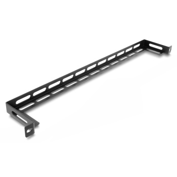 DELOCK cable management panel 67462 για rack 19″, 0.5U, βάθος 80mm, μεταλλικό, μαύρο