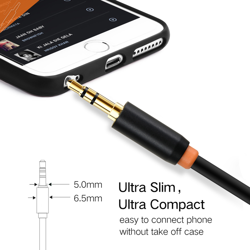 CABLETIME καλώδιο ήχου 3.5mm σε 2x 3.5mm CT-AV309-P12G, 20cm, μαύρο - Image 2