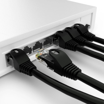 POWERTECH καλώδιο δικτύου CAB-N454, Cat 5e U/UTP, CCA, 100Hz, 1.5m, μαύρο