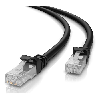 POWERTECH καλώδιο δικτύου CAB-N454, Cat 5e U/UTP, CCA, 100Hz, 1.5m, μαύρο