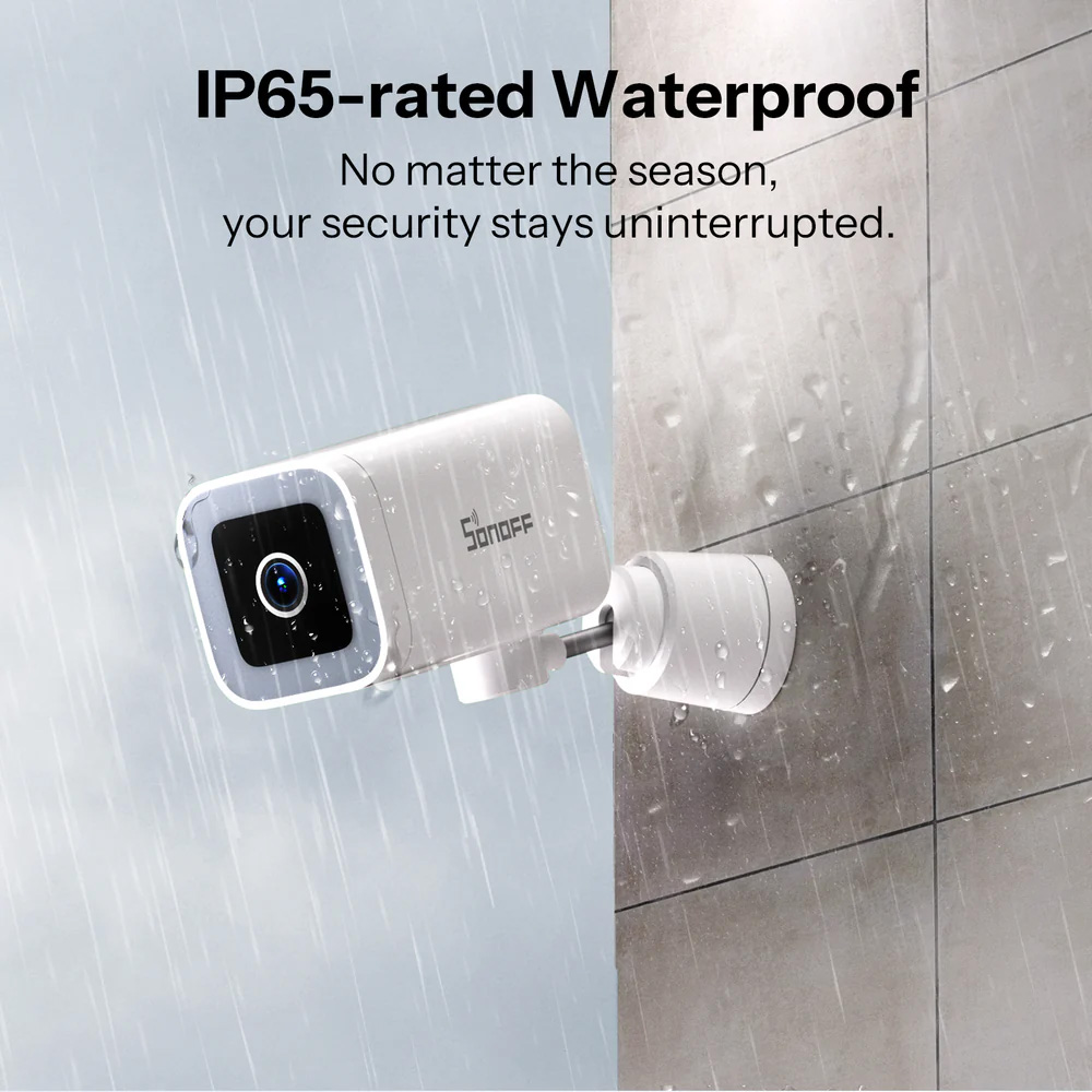 SONOFF smart κάμερα CAM-B1P, 2K, WiFi, SD, IP65 - Image 3