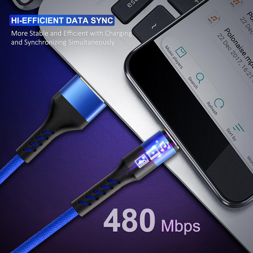 CABLETIME καλώδιο micro USB σε USB CT-C165-P05, 2.4A, 480Mbps, 1m, κόκκινο - Image 3