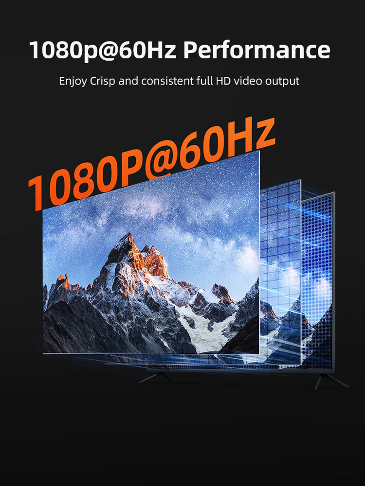 CABLETIME HDMI video extender CT-HEHD-FG60 μέσω καλωδίου RJ45, 1080p/60Hz, έως 60m - Image 3