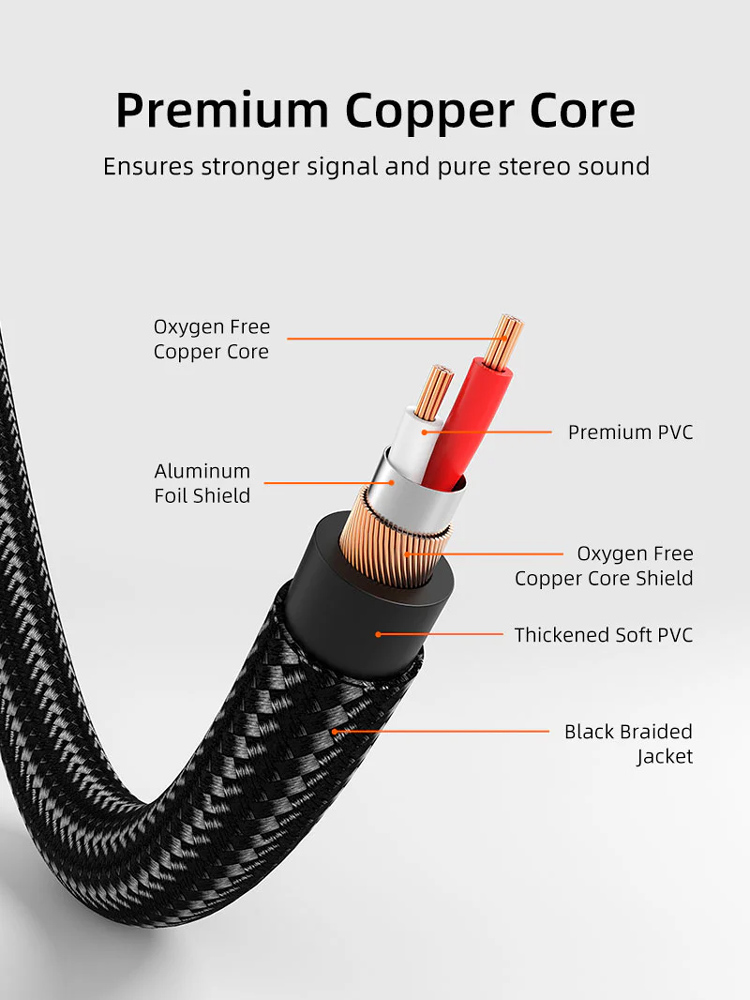 CABLETIME καλώδιο ήχου 2x RCA σε 2x RCA CT-RCA, 2m, μαύρο - Image 5