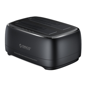 ORICO docking station για 2.5″ ή 3.5″ SATA HDD/SSD DD28U3-C, 2 θέσεων, 5Gbps, clone function, μαύρο