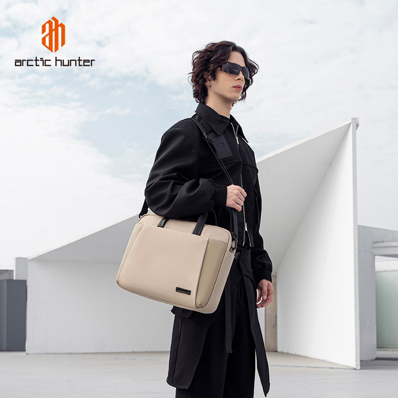 ARCTIC HUNTER τσάντα ώμου GWB00848 με θήκη laptop 15.6", 9L, χακί - Image 2
