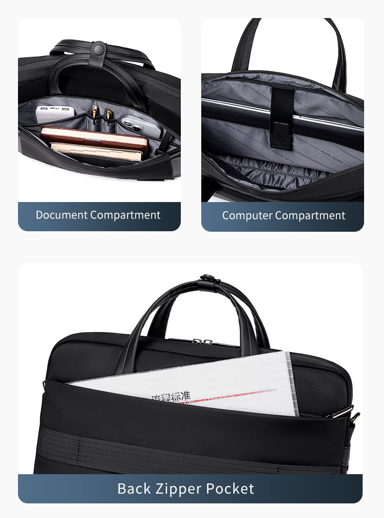 ARCTIC HUNTER τσάντα ώμου GWB00848 με θήκη laptop 15.6", 9L, χακί - Image 4