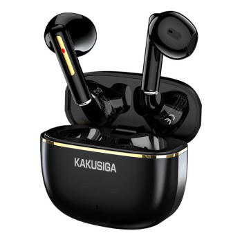 KAKUSIGA earphones με θήκη φόρτισης KSC-1482, True Wireless, 15mm, 35/300mAh, μαύρα