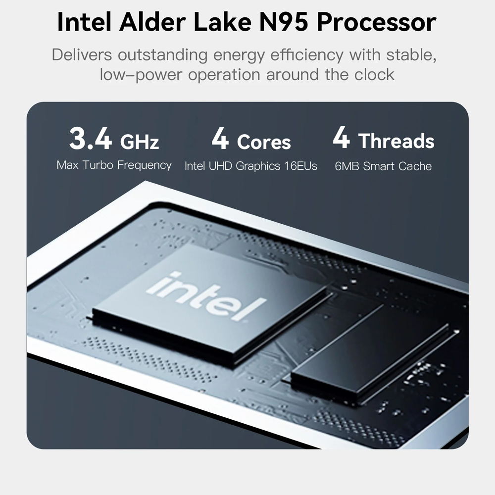 BEELINK mini PC/NAS ME Mini με 6x θέσεις M.2, Intel N95, 12GB, 1TB M.2, Windows 11 Home - Image 5