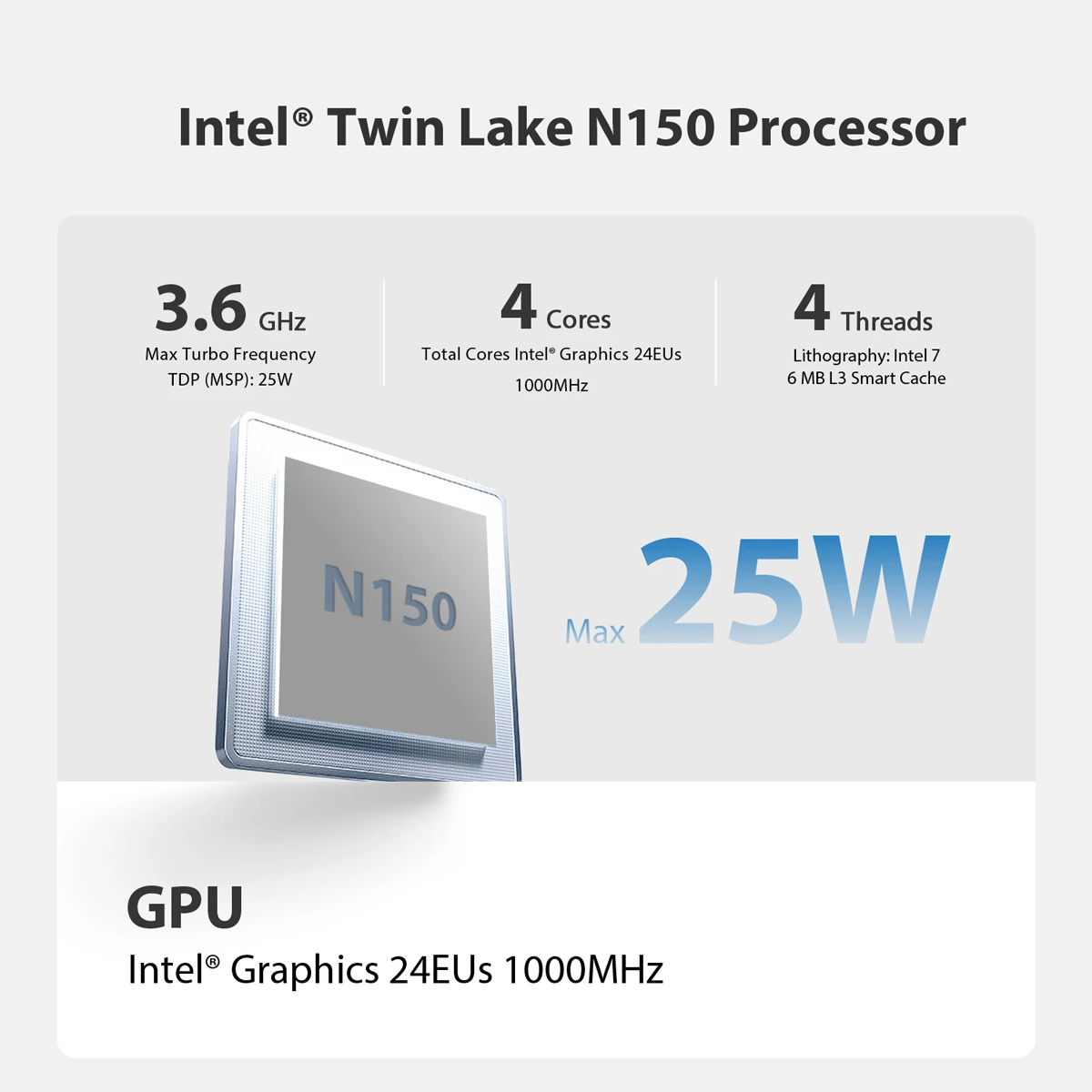 BEELINK mini PC Mini S13, Intel N150, 12GB, 512GB M.2, Windows 11 Pro - Image 3