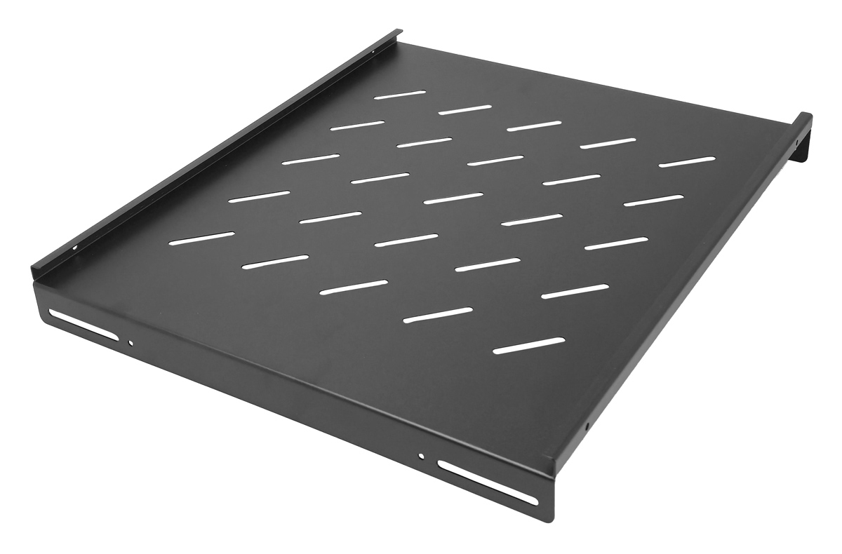 POWERTECH σταθερό ράφι για rack 19" NETW-0052, 1U, βάθος 420mm, μαύρο - Image 2