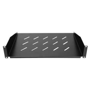 POWERTECH σταθερό ράφι για rack 19″ NETW-0053, 2U, βάθος 300mm, μαύρο