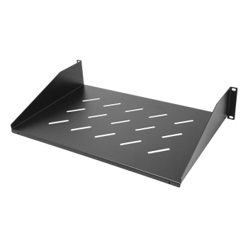 POWERTECH σταθερό ράφι για rack 19″ NETW-0053, 2U, βάθος 300mm, μαύρο