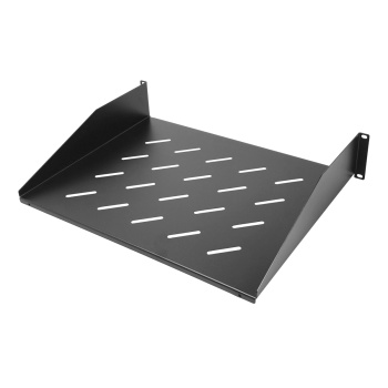 POWERTECH σταθερό ράφι για rack 19″ NETW-0054, 2U, βάθος 350mm, μαύρο
