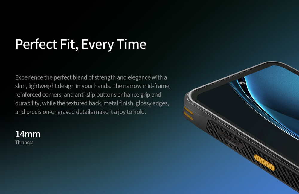 ONERUGGED smartphone P1, 6.56", 8/128GB, 5800mAh, IP68/MIL-STD 810H/Atex Zone 2, μαύρο - Image 5