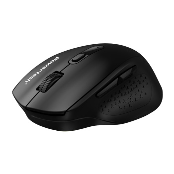 POWERTECH ασύρματο ποντίκι PT-1578, 2.4GHz & Bluetooth, έως 4000DPI, μαύρο