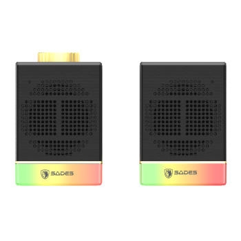 SADES gaming ηχεία Dionsyn με RGB φωτισμό, 2x 5W, Bluetooth & USB-C/USB, μαύρα