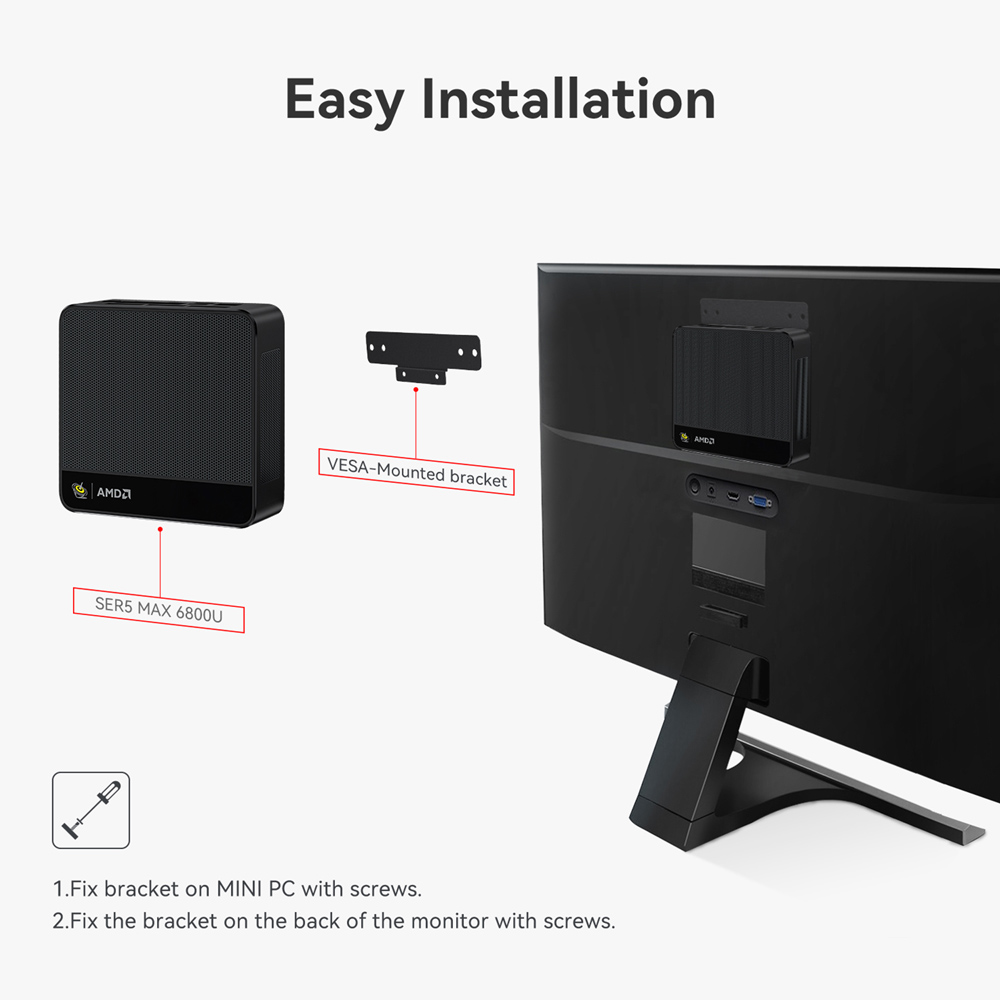 BEELINK mini PC SER5 Max, AMD 7735HS, 24GB, 500GB M.2, Windows 11 Pro - Image 4