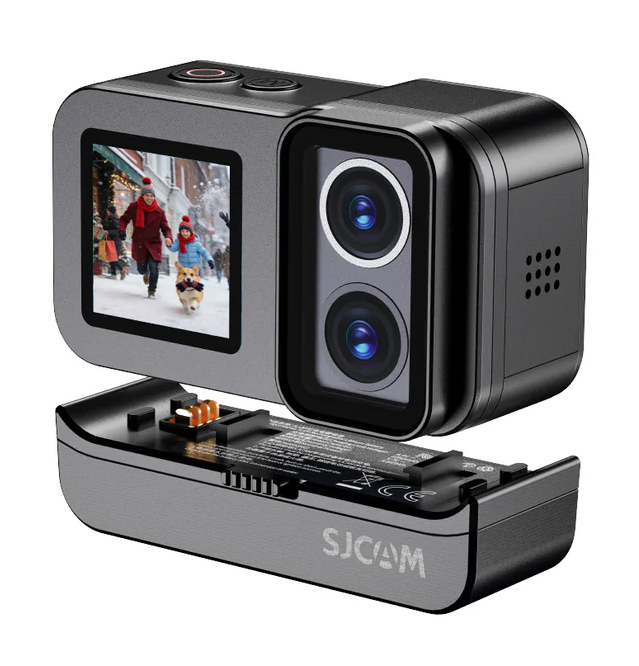 SJCAM action camera SJ20 με 2x φακούς, 2x οθόνες, 20MP/4K, WiFi, αδιάβροχη θήκη, μαύρη - Image 5