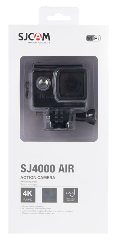 SJCAM Action Cam SJ4000 Air, 4K, 16MP, WiFi, 2" LCD, αδιάβροχη, μαύρη - Image 4