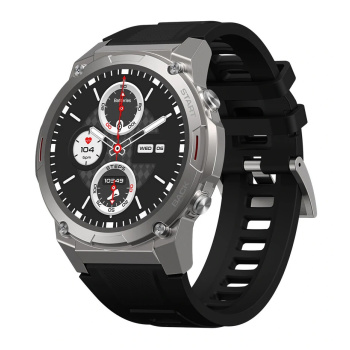 ZEBLAZE smartwatch Vibe 7 Pro, heart rate, 1.43″ AMOLED, 3 ATM, ασημί