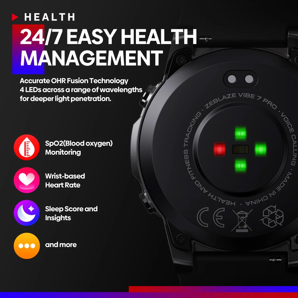 ZEBLAZE smartwatch Vibe 7 Pro, heart rate, 1.43" AMOLED, 3 ATM, ασημί - Image 5