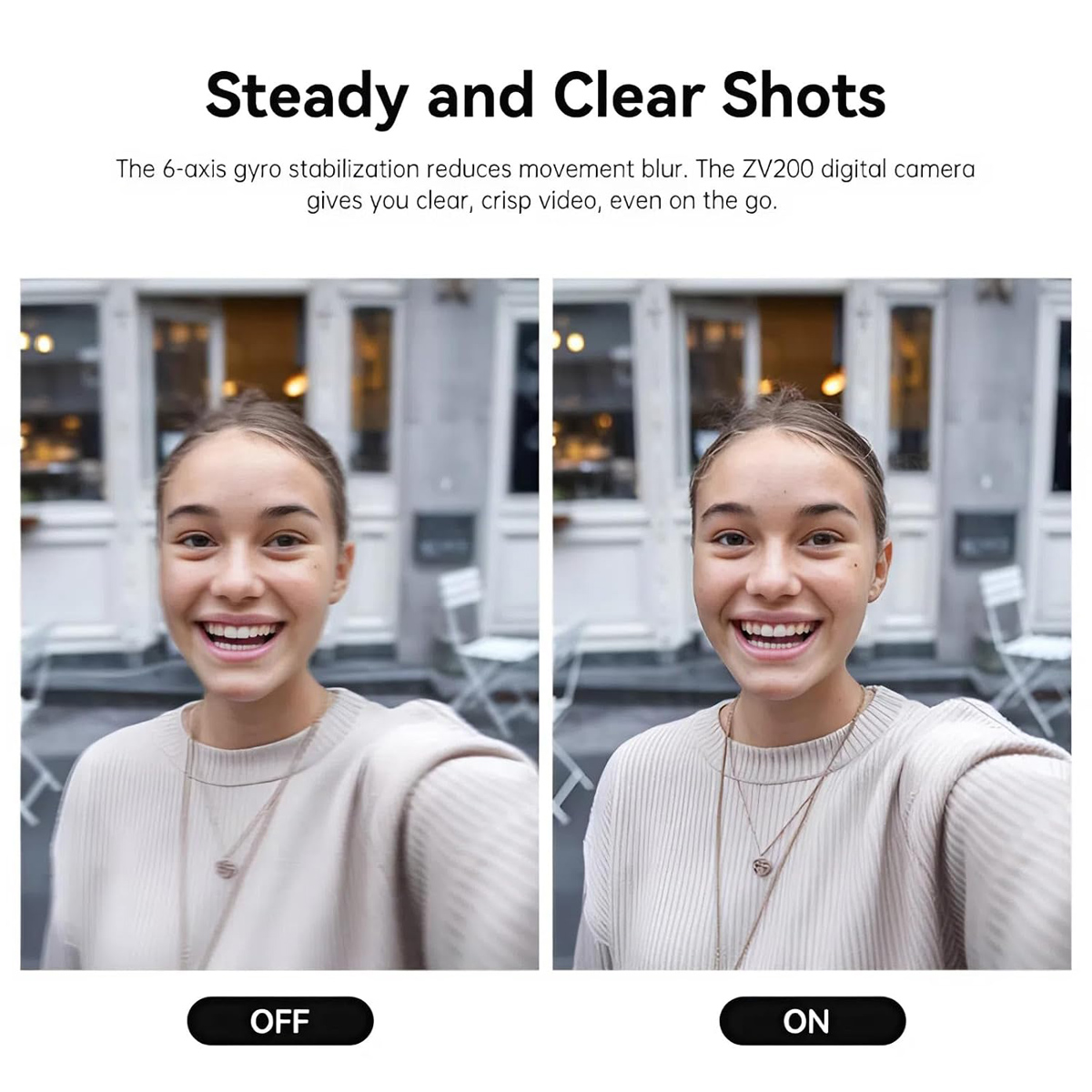 SJCAM compact φωτογραφική μηχανή ZV200, 12MP, 16x ψηφιακό zoom, μαύρη - Image 4