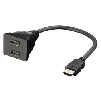 GOOBAY HDMI splitter 68784, 1x input/2x output, 1080p, μαύρο