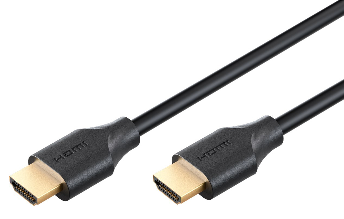 GOOBAY καλώδιο HDMI 2.2 80073, 16K/60Hz, 96 Gbps, 0.50m, μαύρο