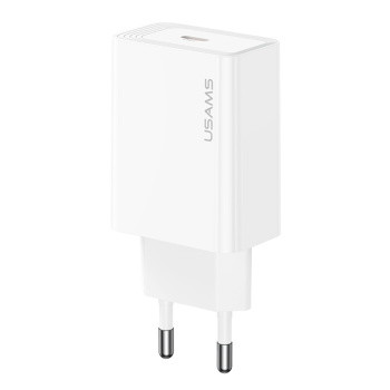 USAMS φορτιστής τοίχου CC325, USB-C, 20W, λευκός