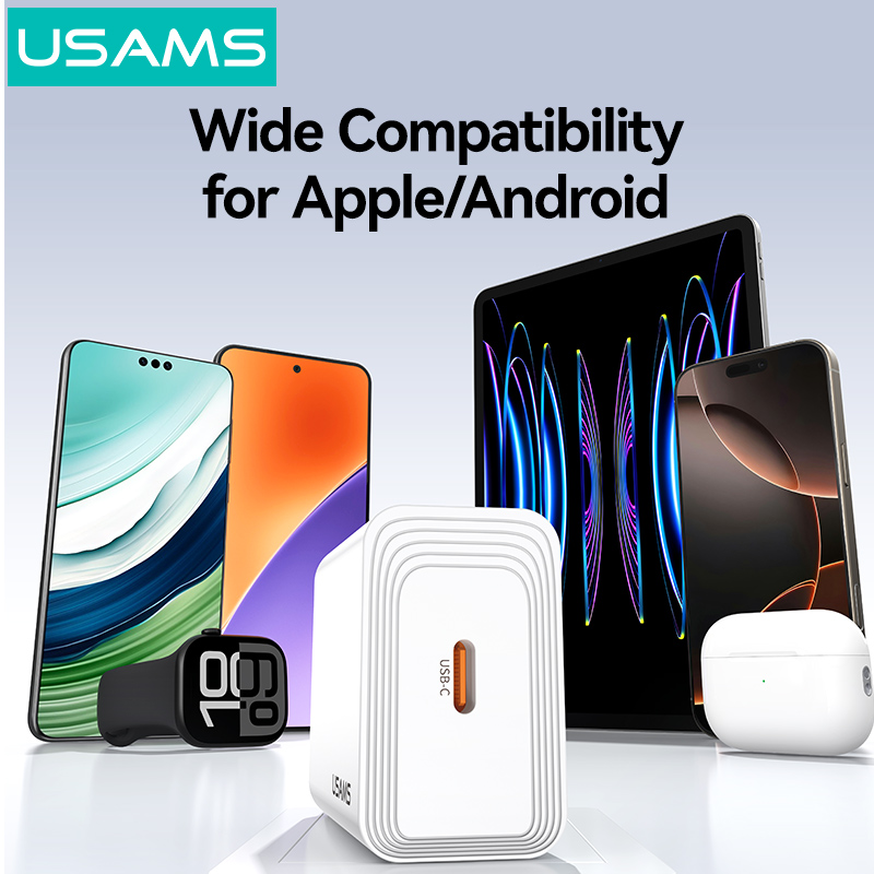 USAMS φορτιστής τοίχου CC329, USB-C, 30W, λευκός - Image 5