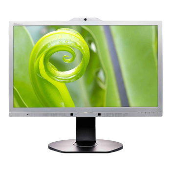 PHILIPS used οθόνη 241P6Q IPS-LED, 23.8″ Full HD, VGA/DVI/DisplayPort/HDMI, Cam, Grade B