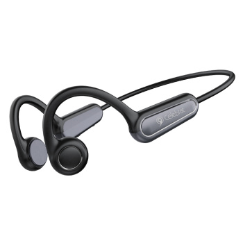 CELEBRAT neckband earphones SE9, OWS Bone Conduction, 16.3mm, 180mAh, μαύρα