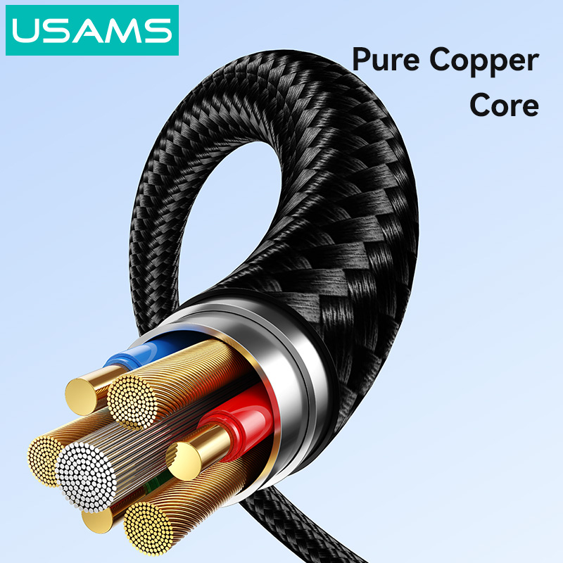 USAMS καλώδιο USB-C SJ769, 60W, 480Mbps, 1m, μαύρο - Image 5