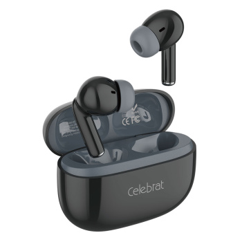 CELEBRAT earphones με θήκη φόρτισης W73, True Wireless, 13mm, 33/380mAh, μαύρα